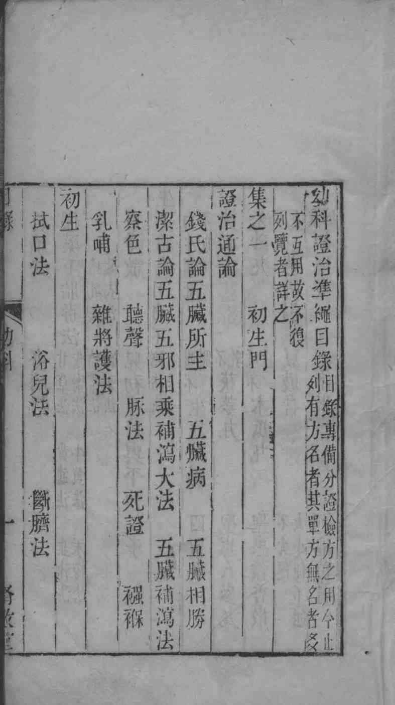 六科证治准绳——幼科准绳  2